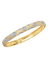gold stunning tubular engraved infant bangles